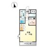 グレースワン松下 1Kの間取り