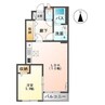 アルヴィータ 1LDKの間取り