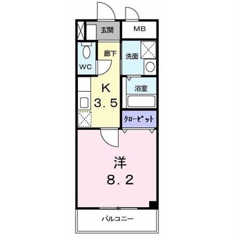 間取図 スタディオ・フラット田島