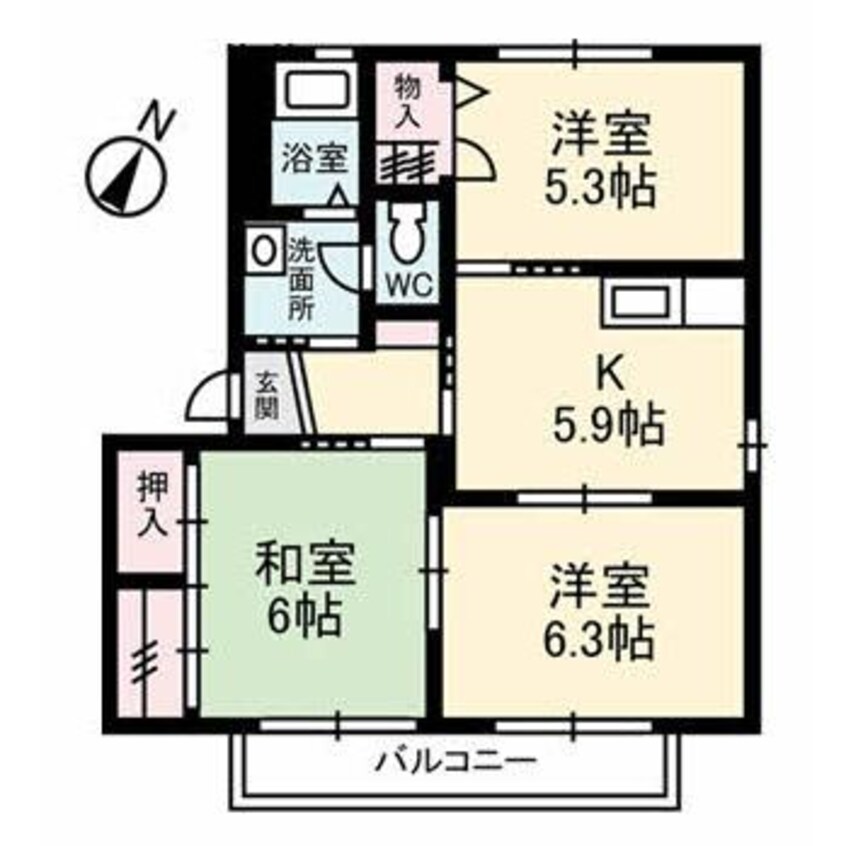 間取図 メゾン樅の木