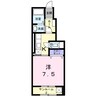 リオン　ヴィラ 1Kの間取り