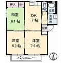 フレスコKの間取図