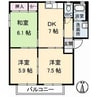 フレスコK 3DKの間取り