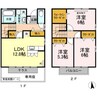 グランフォートB棟 3LDKの間取り