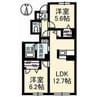 パッションC 2LDKの間取り