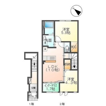 間取図 スターテラス賀露町南（仮）