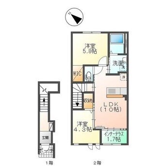 間取図 スターテラス賀露町南（仮）