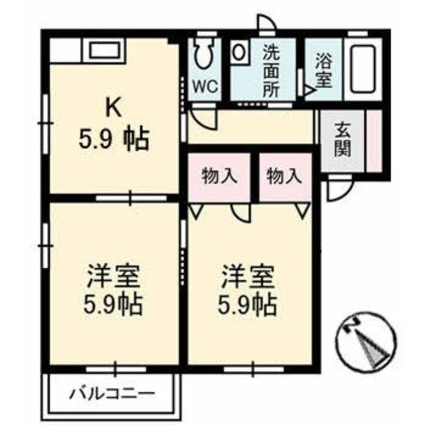 間取図 パルクマンション２棟