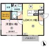 ソアラ 1LDKの間取り