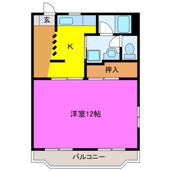 間取図 ルームミニオンＡ