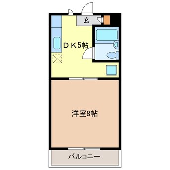 間取図 東海道本線/浜松駅 バス7分本郷南下車:停歩4分 3階 築29年