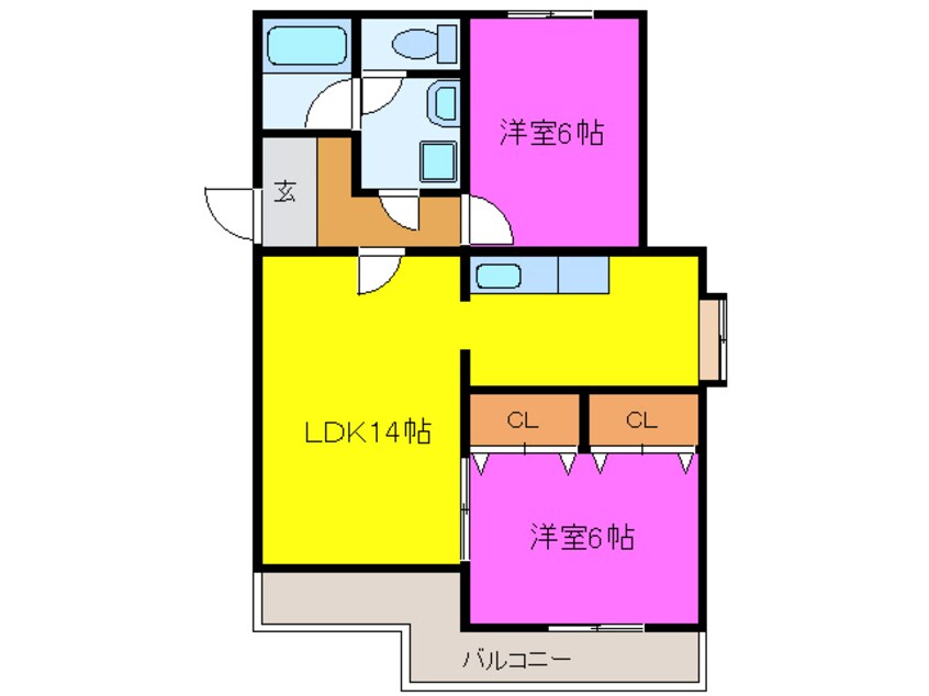 間取図 ローザンヌⅤ