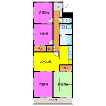 間取図 マンション寺田