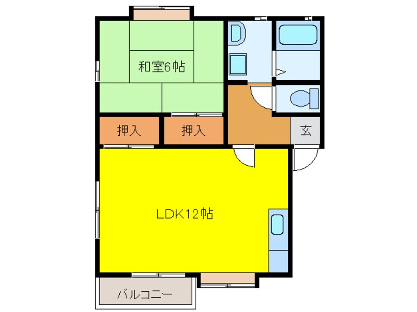 間取図 カームハイツⅠ・Ⅱ