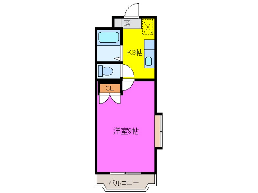 間取図 ＹＯＮＥＭＯＣＨＩⅡ