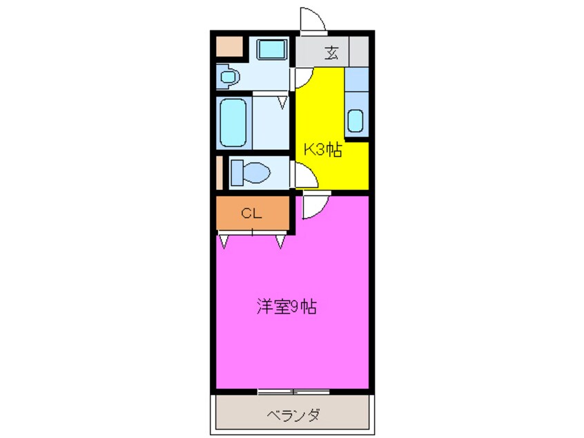 間取図 マンションアカンサスⅢ