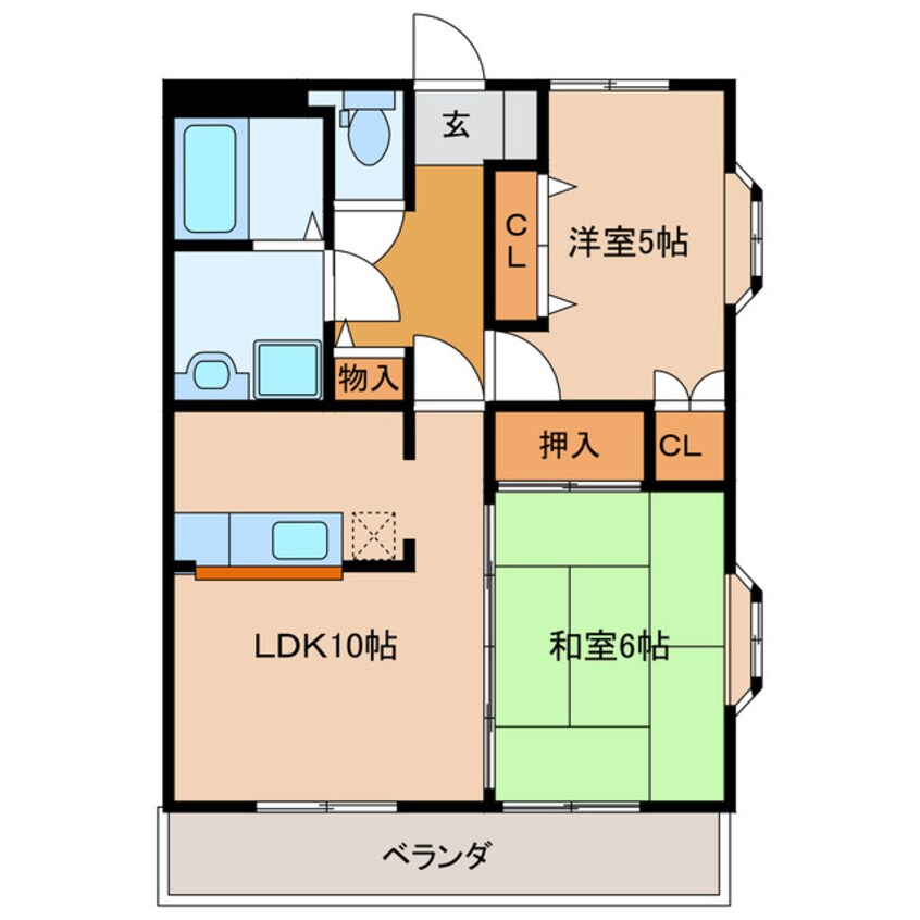 間取図 エランドオール芝本２