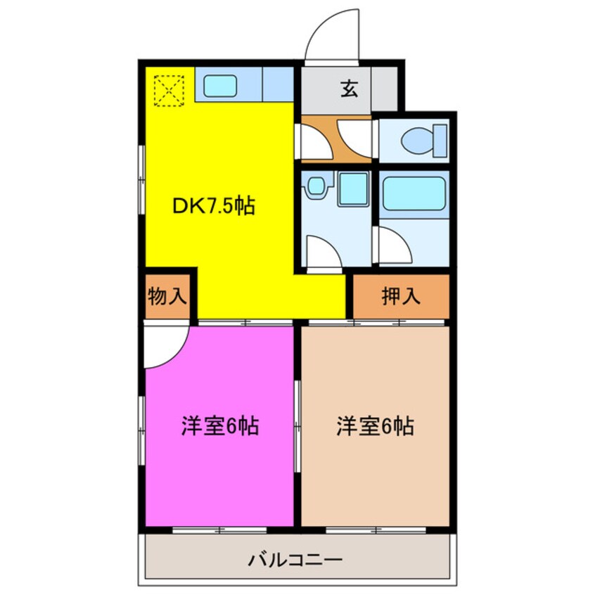 間取図 上島やよいマンション