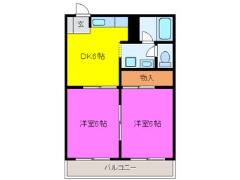 間取図 太陽ハイツ（上島）