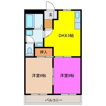 間取図 メゾンクレストール