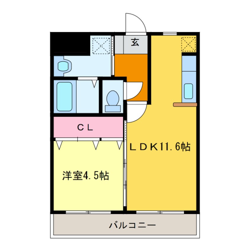 間取図 ウィングコート六軒