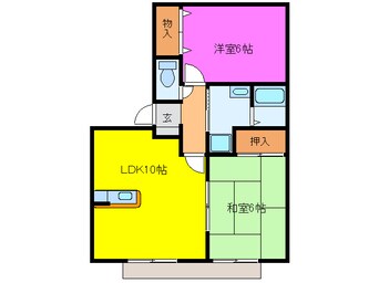 間取図 リヴェール宮竹Ⅱ