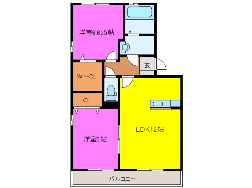 間取図 ロイヤルガーデン染地台Ａ