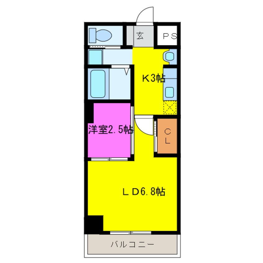 間取図 ゴールドサークル小松Ⅱ