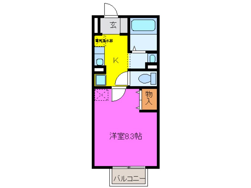 間取図 セジュール中瀬