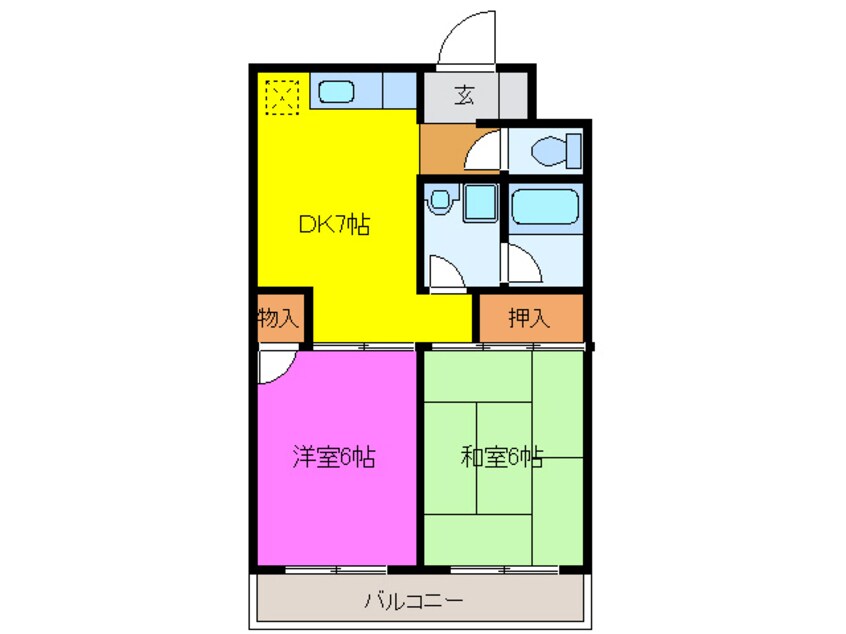 間取図 サニーリバーサイド