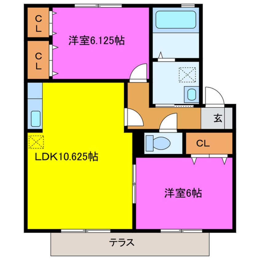 間取図 フジハイツⅡ