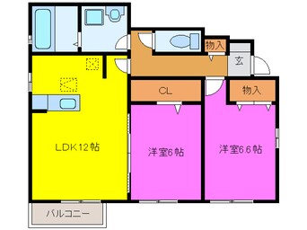 間取図 アモーレエテルノＡ