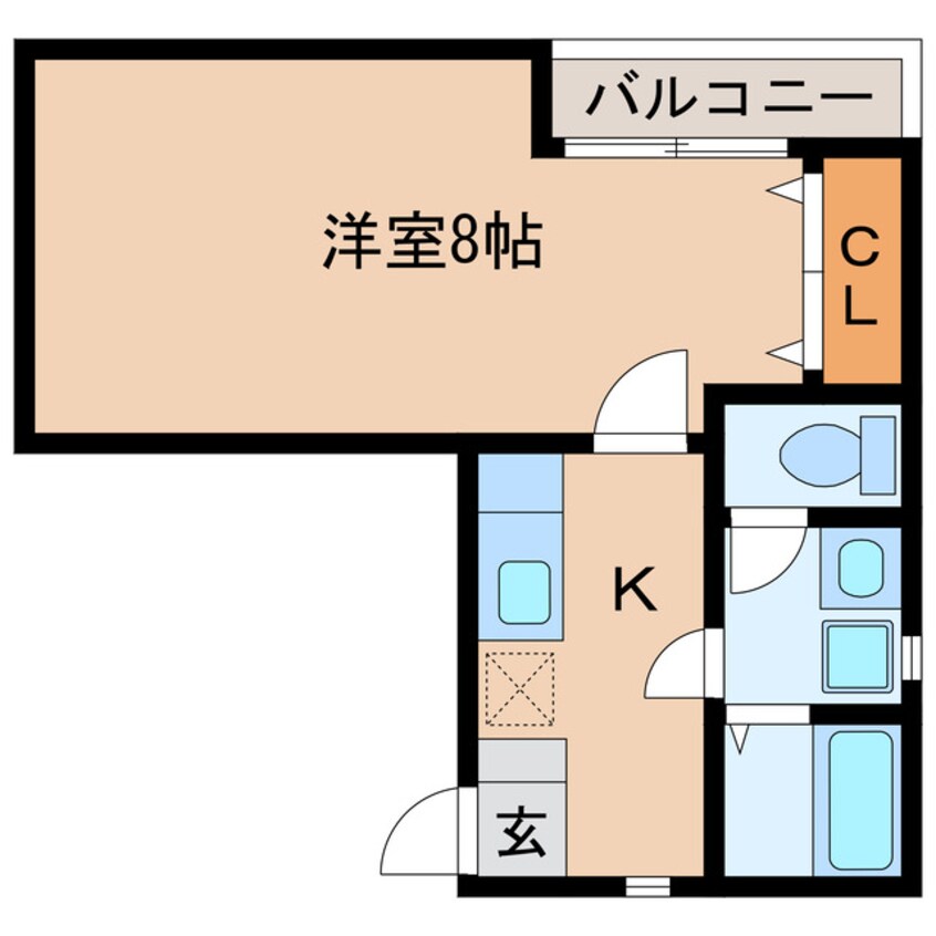 間取図 クレフラスト天王町