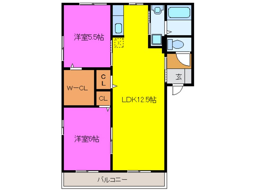 間取図 エヴァーグリーン（市野町）