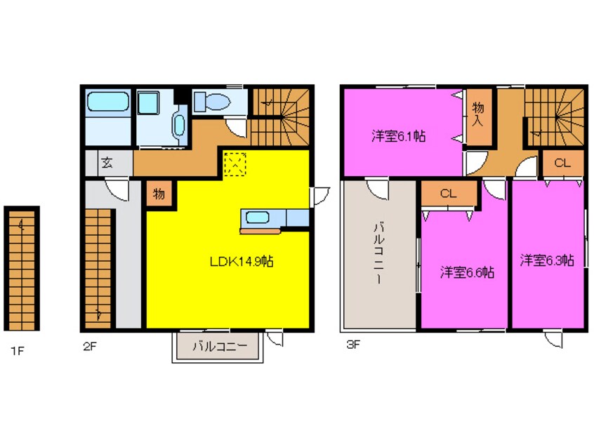 間取図 ＣａｓａＦｅｌｉｃｅＡ