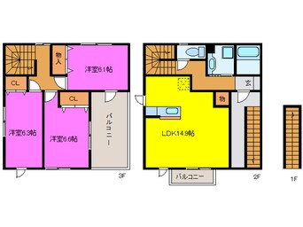 間取図 ＣａｓａＦｅｌｉｃｅＡ