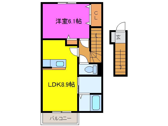 間取り図 グランドゥールＡ・Ｂ