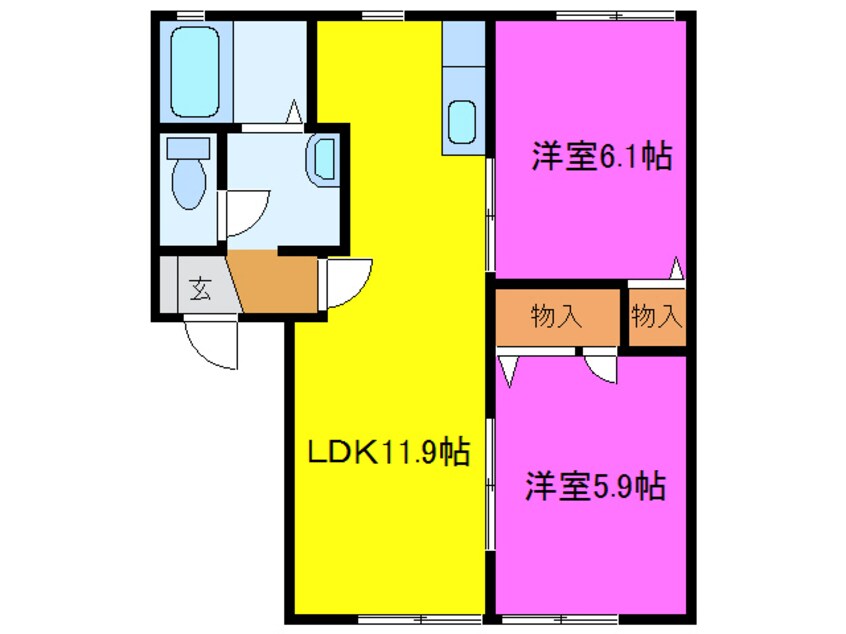 間取図 サニーハウス