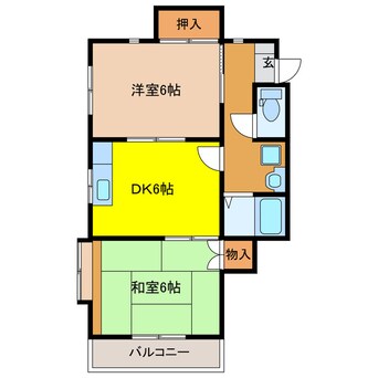 間取図 サンハウス中山