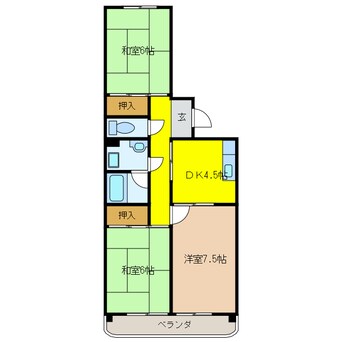 間取図 マンション城南