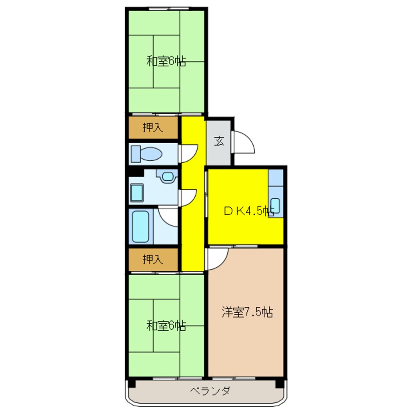 間取図 マンション城南