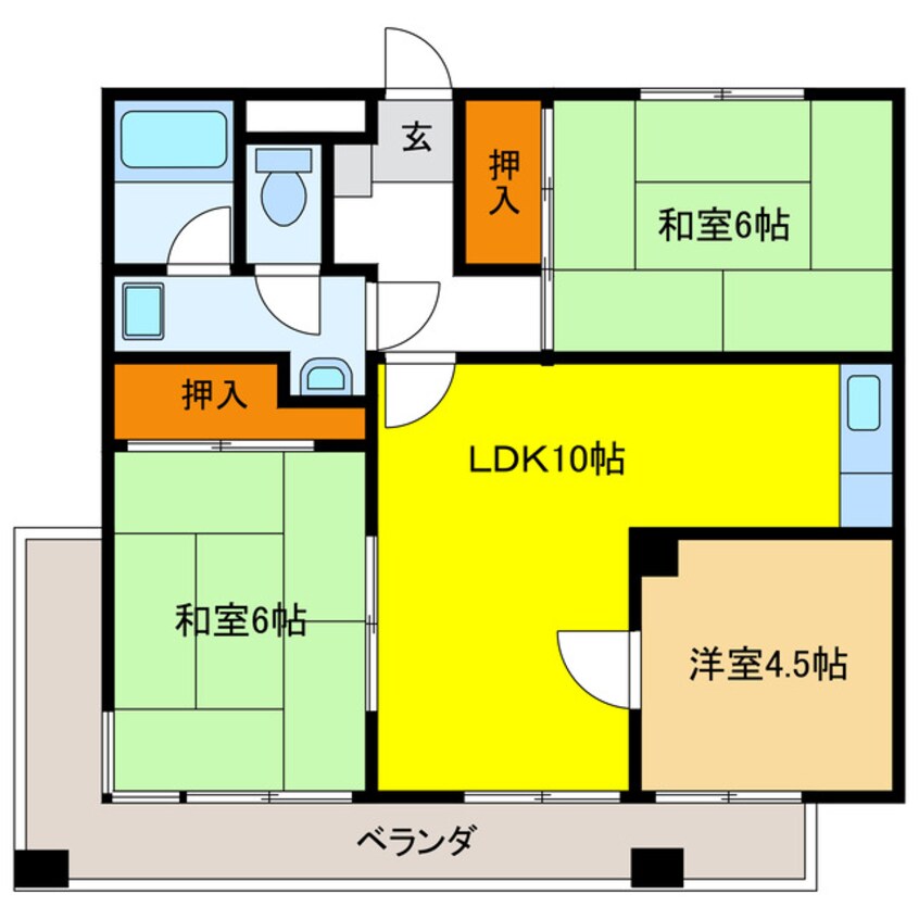 間取図 マンション城南