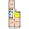 マンション城南 3DKの間取り