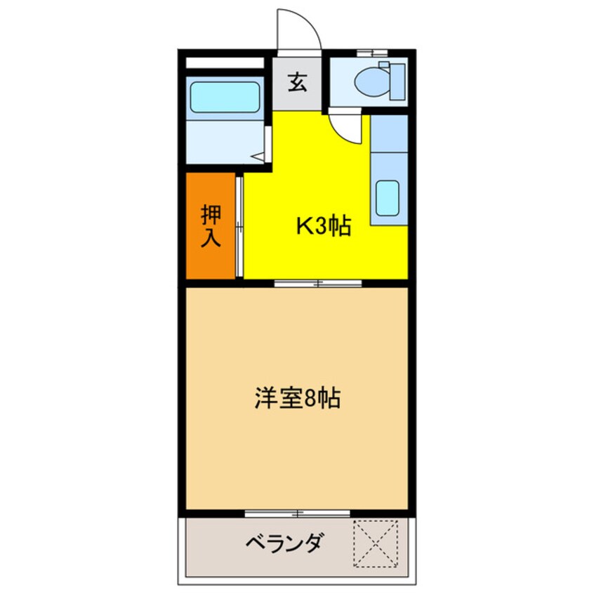 間取図 コーポグランデ立花