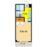 フィオーレ白山 1Kの間取り