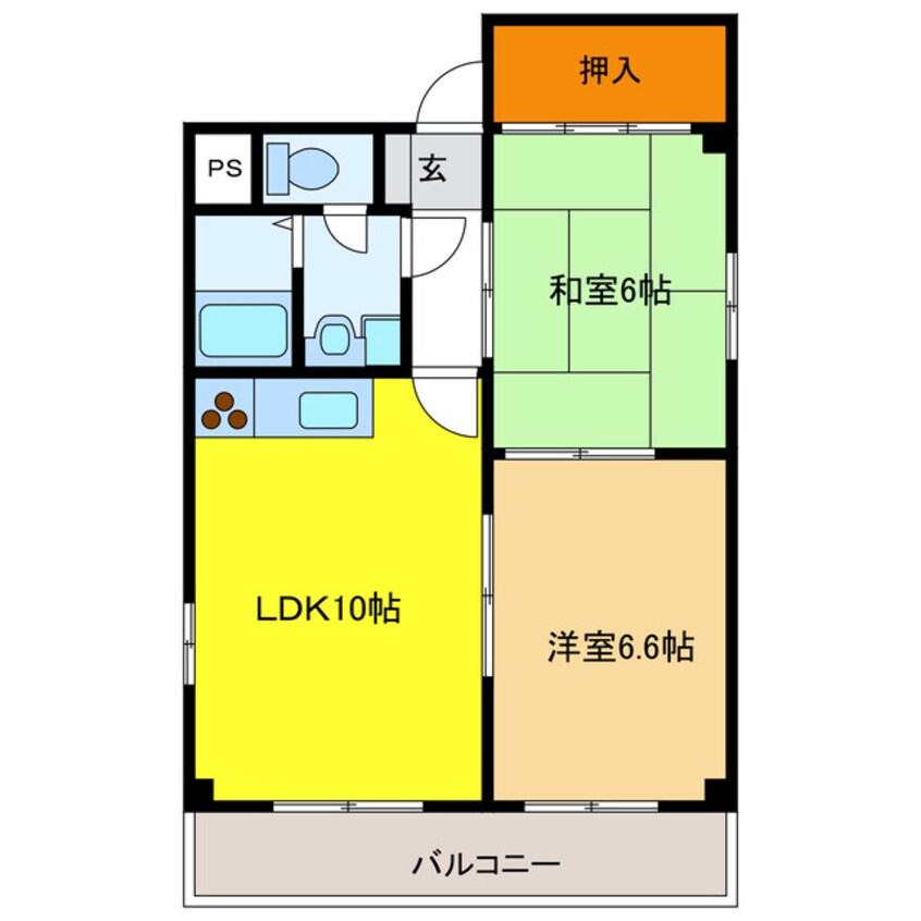 間取図 ビュータウン加納