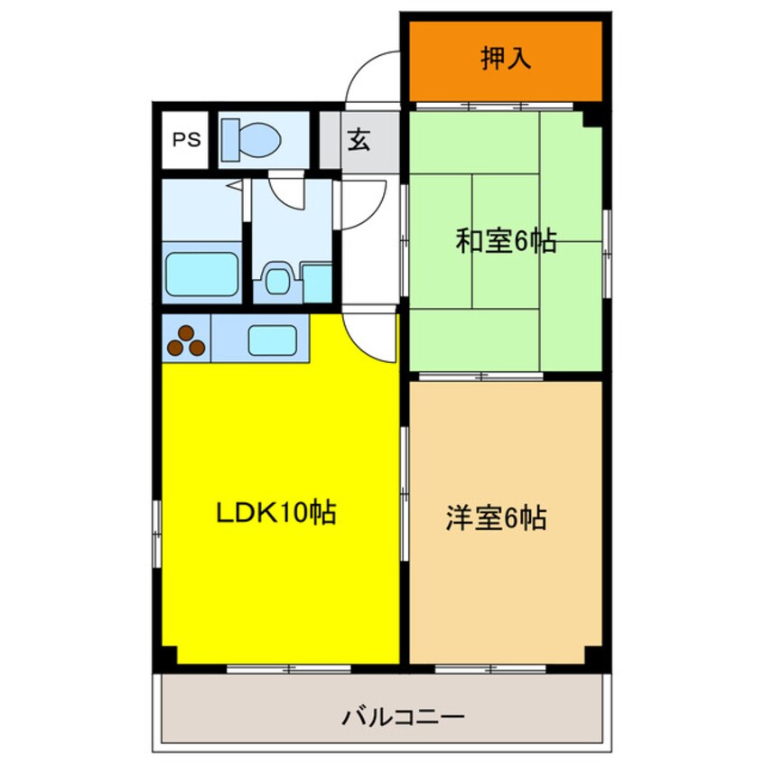 間取図 ビュータウン加納