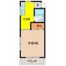 アンシャンテ モリモト 1Kの間取り