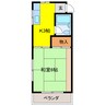アンシャンテ モリモト 1Kの間取り