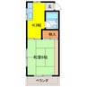 アンシャンテ モリモト 1Kの間取り